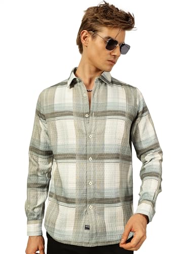 Chemise décontractée à carreaux homme idéale pour vos sorties branchées de week-end