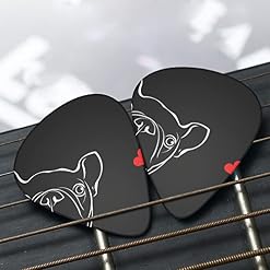 Ensemble de 12 médiators de guitare pour chien bouledogue français pour guitare acoustique, guitare électrique… - Les Beatles, Paul McCartney, John Lennon, RIngo Starr, George Harrison Ensemble de 12 médiators de guitare pour chien bouledogue français pour guitare acoustique, guitare électrique… – Image 7