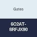 Gates 6C2AT-8RFJX90 Field Attachable Type T for G2 Hose, 2 Wire, Female JIC 37 Flare Swivel, 90 Bent Tube, 3/8" ID