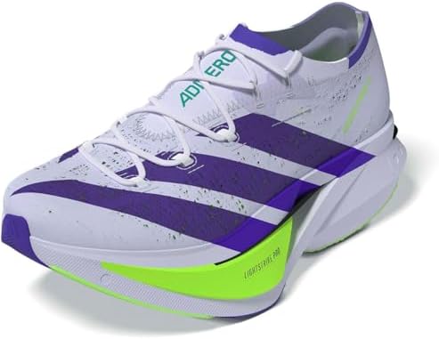 adidas Unisex Adizero Prime X 3 Strung Running Frozen Purple/Solar Purple/Signal Green Men 9.5 Medium Women 10.5 Medium — view 2