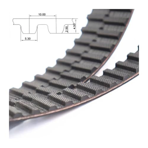 Courroie T10 650mm résolvant les sauts de dent grâce au profil trapézoïdal en caoutchouc - 3