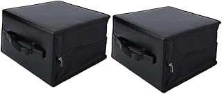 Homoyoyo 2 Pçs 360 Dvd Titular Caixa Organizadora De Plástico Dvd Fichário Bolsa De Armazenamento Dvd Caixa De Armazenamento Titular Bolsa De Armazenamento De Vídeo Bolsa De Viagem Suporte