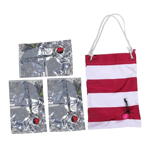 Cabilock Portable Wine Cooler Tote Bag with Spout Insulated Beverage Pouch for Outdoor Events Beach Concerts and Parties Lightweight Drink Carrier with Easy Pour Dispenser for Wine Juice