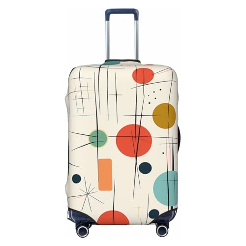 Travel Luggage Cover Fashion Suitcase Protector Modern Mid Century Spandex Baggage Covers Washable Suitcase Covers Anti-Scratch Luggage Cover Protectors Fits 18-32 Inch Suitcases X-Large