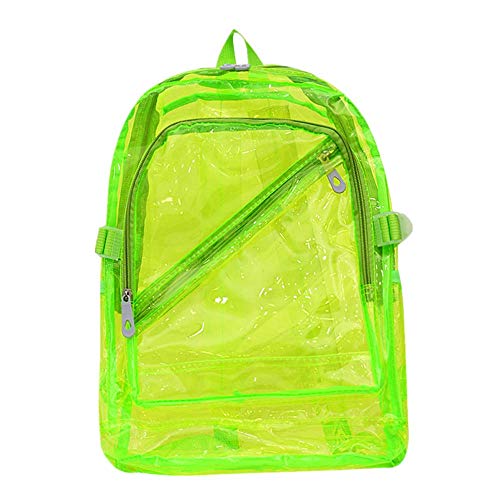 Preisvergleich Produktbild Dasongff Transparent PVC Rucksack Schulrucksack, Durchsichtige Bibliothekstasche Studenten Backpack, klare Wasserdichte Schultasche Schoolbag für Schüler Mädchen Damen Herren