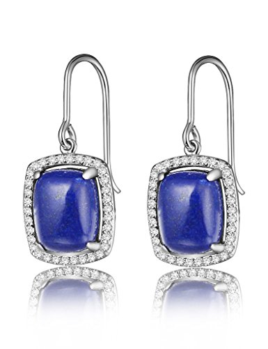 Dorella Women's Sterling Silver Gemstones Teardrop Dangle Earrings #TOP30