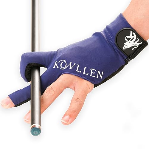 KONLLEN Lycra Billiards Gloves, Left/Right Hand, L/XL