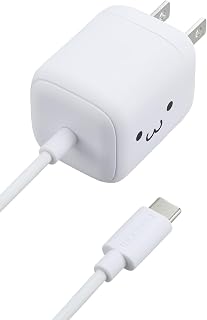 エレコム 充電器 Type-C 30W USB PD対応 USB-C ケーブル一体型 1.5m 折りたたみ式プラグ PSE認証 【 iPhone 15 / OPPO/Pixel など各種対応】 しろちゃん MPA-ACCP7930WF