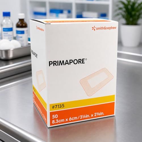 Image of Non -Woven Adhesive Wound Dressing with Absorbent Pad Pack of 5 (8.3 x 6 CM)