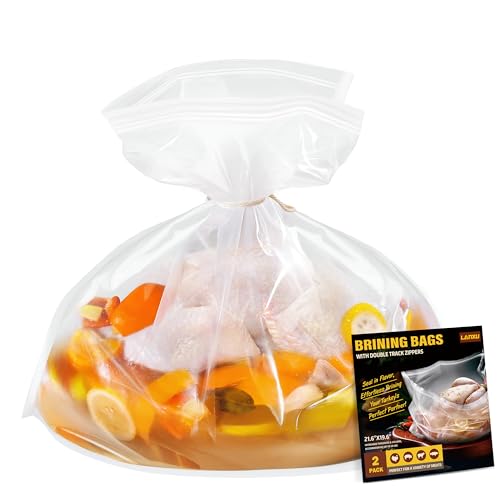 Turkey Brining Bags Kit of 2 Extra Large, 21.6
