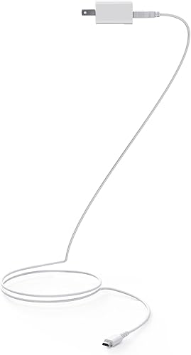 Miniatura 2 de HAUZIK Cargador USB dividido para DS Lite, adaptador de corriente alterna desmontable con cable USB, blanco, 3.9 pies