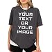 Custom Text or Image Shirt for Women, Personalized Graphic Tee, Unisex Oversized Shirt, Gift Idea Customized T-Shirt, Custom Face Tshirt Vintage Graphic Shirt Gift Idea Birthday Multiple Colors