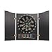 Electronic Dart Machine Sports Bristle Dartboard and Dartboard Cabinet Decorative Dartboard Cabinet Set with 27 Categories & 243 Variations up to 16 Players for Offices Gardens Party Rooms Pubs- Black