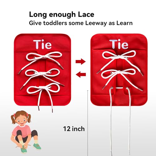 Creatoy Montessori Fine Motor Toys for Toddlers, Basic Life Skills Early Learning Sensory Toys for 2 3 4 5 Year Old, Learn to Dress Preschool Homeschool Kindergarten Must Haves - Image 5