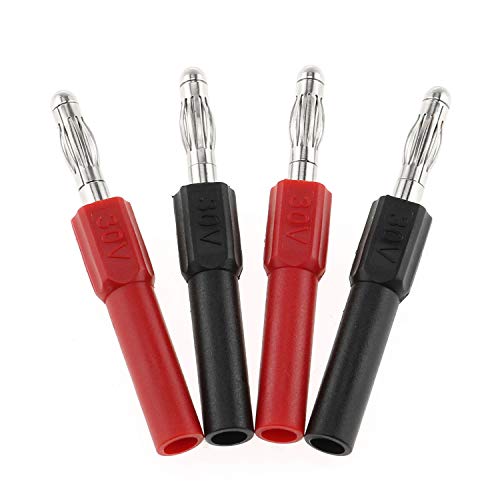 Adaptador Conector Banana Jack Macho a Hembra 4mm 4pcs miniatura 2