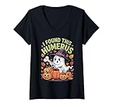 Photo Gallery donna i found this humerus ghost carino divertente spaventoso gioco di parole di halloween maglietta con collo a v Photo Gallery donna i found this humerus ghost carino divertente spaventoso gioco di parole di halloween maglietta con collo a v