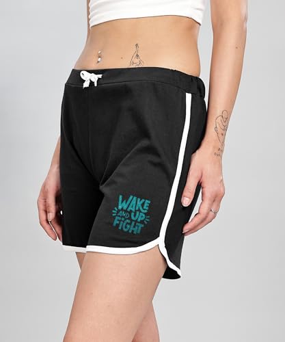 Image of SHODOX 100% Cotton Women Casual Shorts - Printed Short for Gym, Yoga, Cycling, Dance, Summer - Regular Fit (Pack of 2)