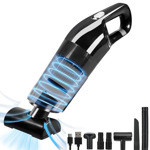 Handheld Vacuum Cordless, 12000PA Portable Car Vacuum Cleaner Cordless, 750ML Large Capacity Rechargeable Hand Held Vacuum Cordless Powerful, 25-30min Long Runtime, Suitable For Cars/Homes/Offices