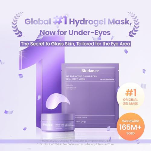 BIODANCE Caviar PDRN Eye Patches, Nourishing Under Eye Patches for Dark Circles, Depuffing Eye Mask for Puffy & Tired Ey - Additional View