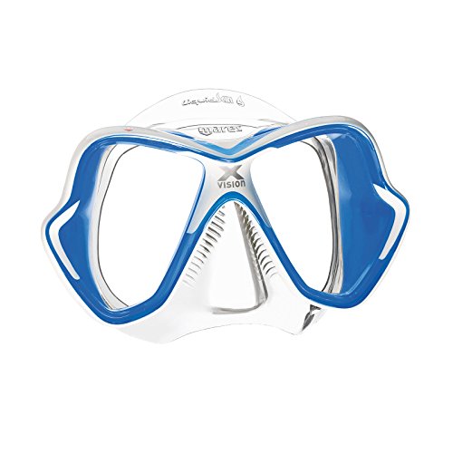 Máscara Mares X-Vision LiquidSkin Sailor azul transparente para buceo y esnórquel 2