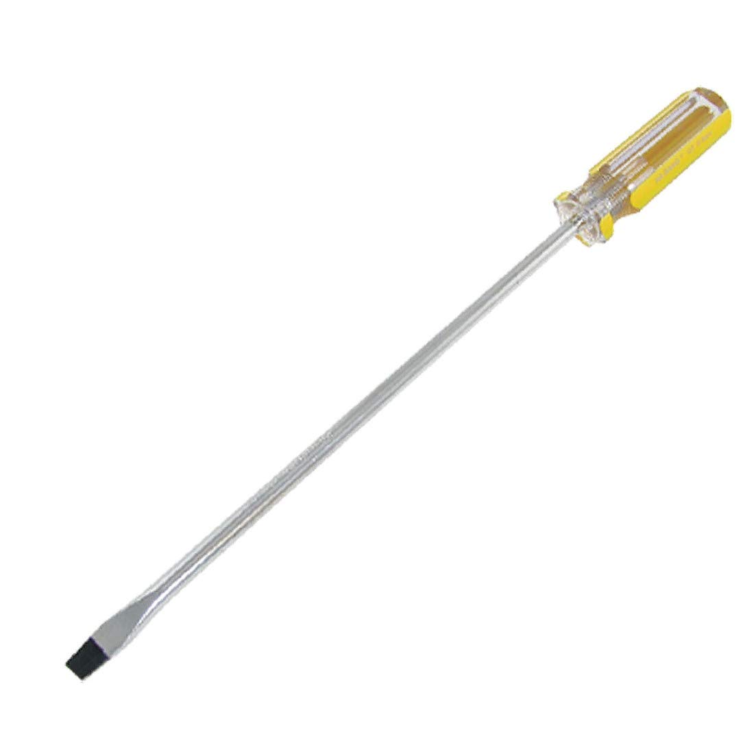 X-DREE 11.5in Length 6mm Magnetic Tip 8in Shaft Yellow Handle Slotted Screwdriver(11,5' 'Lunghezza 6 mn Punta magnetica 8' 'Manico cacciavite a fessura con impugnatura Gialla