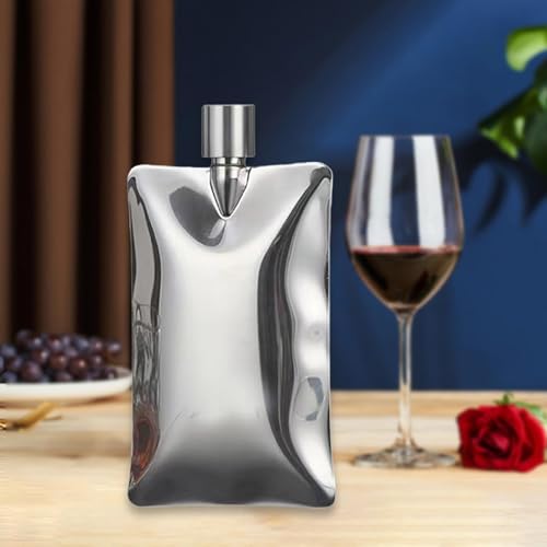 Flasque à alcool Gralara haut de gamme en acier inoxydable durable - 6