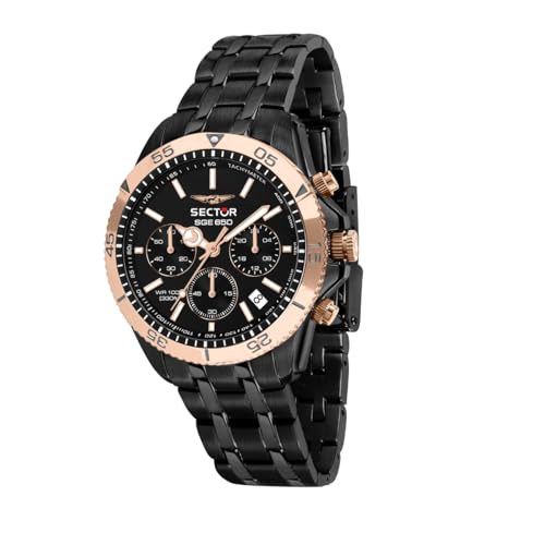 Analogico per uomo Wristwatch Analogico mid-34302, Nero, 42mm, Bracciale