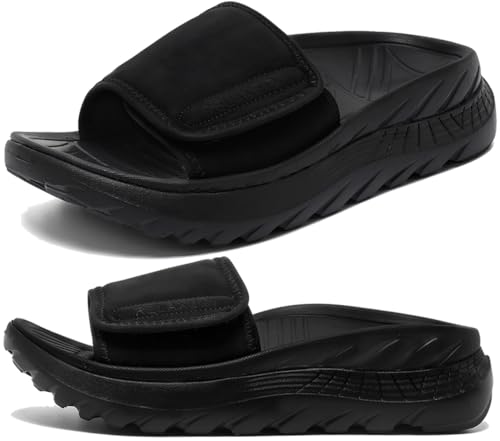 Bkiborkb Unisex Recovery Sandals with Arch Support