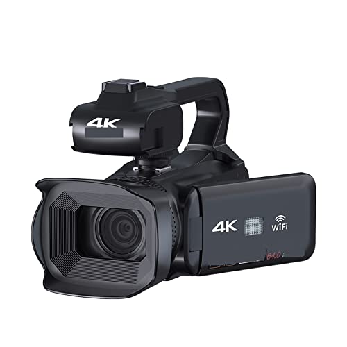 Caméscope Vintage 4K avec micro et lumière pour réussir vos streams
