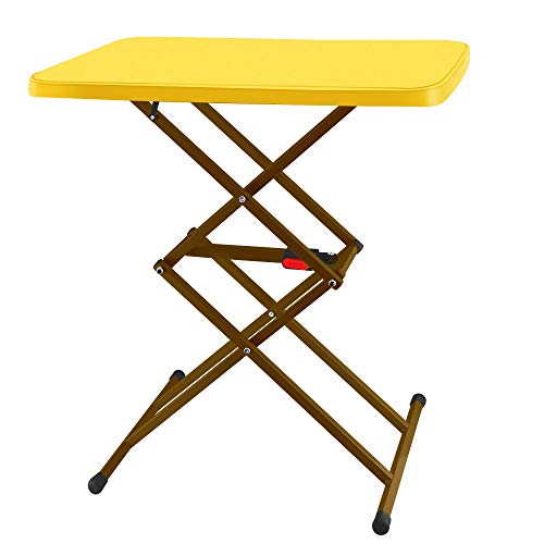 50% Off Discount SOUNDANCE Small Folding Table, Adjustable TV Tray, Portable Dinner Table, Lightweight, Zero Assembly, Easy to Fold and Storage, Sturdy Desk for Home Garden Office Indoor Outdoor Use, Yellow 50% Off Discount SOUNDANCE Small Folding Table, Adjustable TV Tray, Portable Dinner Table, Lightweight, Zero Assembly, Easy to Fold and Storage, Sturdy Desk for Home Garden Office Indoor Outdoor Use, Yellow