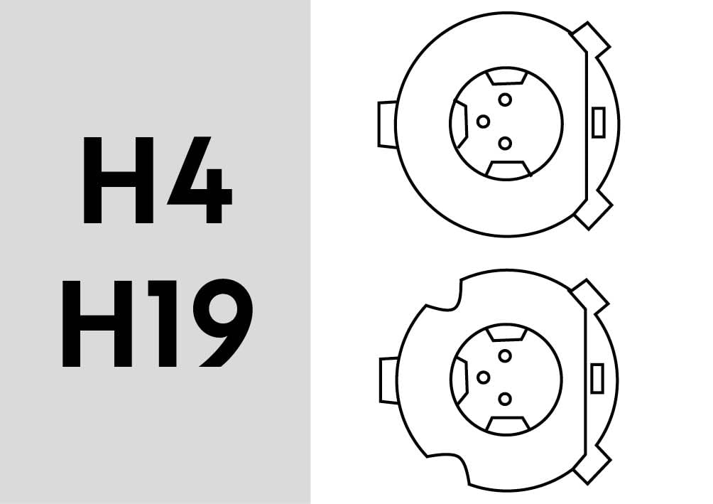 PHONOCAR Fari a LED ad alta luminosità 07352 LAMPADE AUTOMOTIVE/LED/QUICK CHANGE START H4/H19 confezione da 2