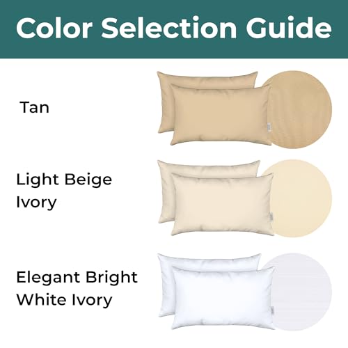 RSH DECOR: Foam Ottoman Cushion | 23\" x 20\" x 4\" | All-Weather Spun Fabric | Water-Resistant | Outdoor Replacement Cushion for Patio Furniture | Goldenrod Tan - Made in USA - Thumbnail 4
