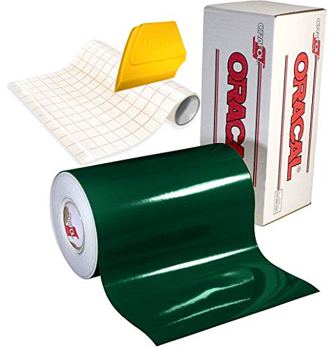 Your Design Oracal 651 brillante Craft vinilo adhesivo 15 ft x 1 ft Rollo W/libre 12 'X 24' rollo de papel de transferencia de vvivid y duro amarillo para rasqueta