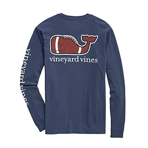 vineyard vines Men's Long-Sleeve Football Whale Pocket T-Shirt2