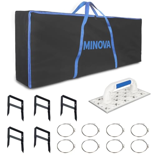 MINOVA Modell 7 PROFI Styroporschneider 260 Watt / 1.300mm + STYROCUTTER 250W, Luftgekühltes Netzteil, Komplettset inkl. 8 Schneidedrähte, 1 Styrogrips, Softbag und 6 Klingen für Handschneider