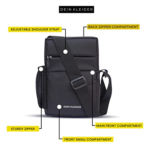 Dein-Kleider-Nylon-Sling-Cross-Body-Utility-Travel-Office-Business-Messenger-one-Side-Shoulder-Bag-for-Men-and-Women