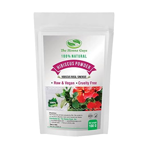 Hibiscus Powder - 100% Pure & Natural, Promotes Healthy Hair, Anti-Aging face mask & Multi-Purpose use