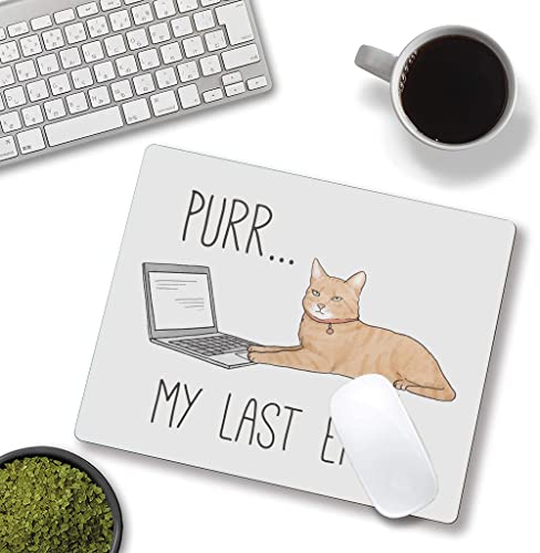 Hokafenle Mouse Pad, Fun Mouse Pads With Design, Computer Mouse Pad, Square Mouse Mat Personalized Mousepad Non-Slip Rubber Base Mousepads For Office Laptop, Funny Cat #TOP3