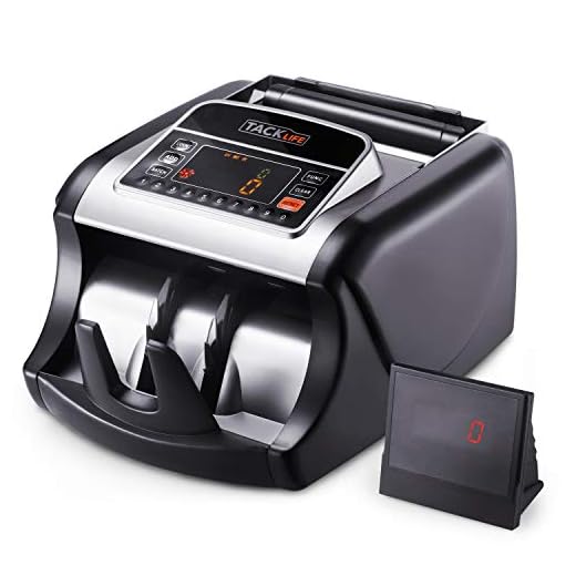 Money Counter with UV/MG/IR Detection, Bill Counting Machine with Counterfeit Bill Detection - LED Display, Batch Modes, 1,000 Notes Per Minute - Doesn't Count Value of Bills MMC01
