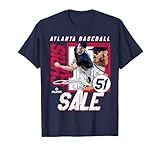 Chris Sale | Atlanta MLB Baseball Players | MLBCSA203M T-Shirt
