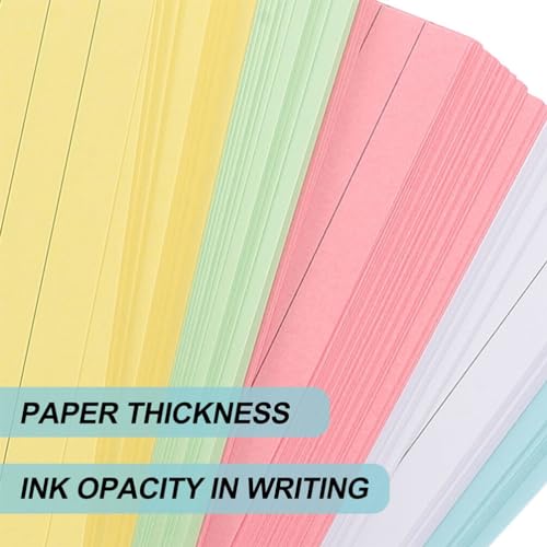 TEHAUX 300 Folhas De Cartões De Índice Governados Cartões De Índice Coloridos Cartões De Nota Colori