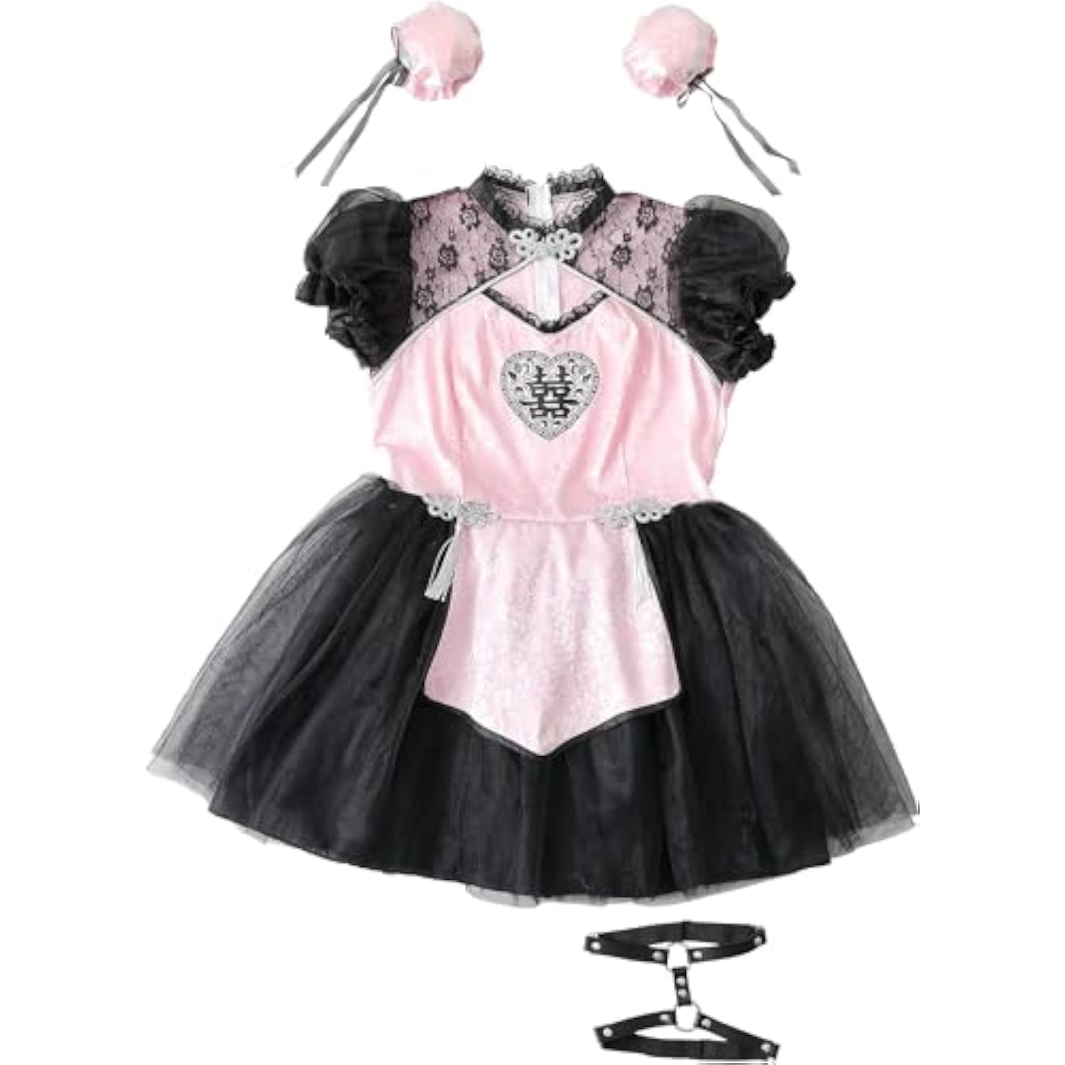 クリアストーン(Clearstone) フロイマイン コスプレ ハロウィン 本命ももチャイナ レディース ピンク 詳細画像2