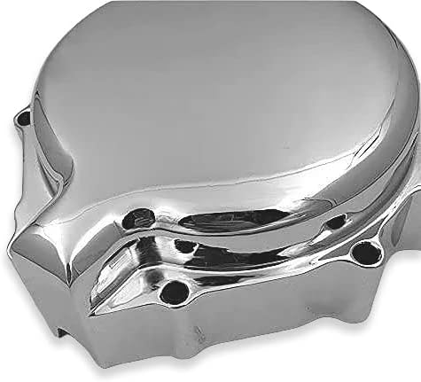 HTTMT MT313-009-CD Chrome Custom Made Aluminium Engine Stator Cover Compatible with Suzuki 2001-2003 GSX-R 600 2000-2003 GSX-R 750 2001-2002 Suzuki GSX-R 1000