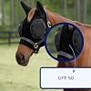 SmartEquine Comfort Horse Fly Mask with SmartCore Technology | UV Horse Mask | UPF 50 | Forelock Hole | Stretch Material | Fine Mesh Around Ears | Moisture-Wicking for Cool Comfort