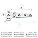 2Pcs Premium 316 Stainless Steel T Shape Hinge for Marine Use on Yachts and Cargo Ships Rustproof Easy Installation Industrial Strength T Type Stainless Steel for Heavy Doors and Storage Lockers