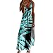 Abito estivo da donna, lunghezza al ginocchio, in chiffon, boho, lungo, abito da donna, abito da spiaggia, abito da donna, abito da festa, elegante scollo a V, maxi abito da cocktail, verde, XL