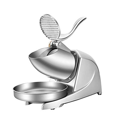 LIU UK Ice Crusher Elektrische Eiscrusher-Rasierapparat-Schneekegel-Hersteller-Maschine Silber 143 Pfund/Stunde FüR Ausgangs- Und Handelsgebrauch Cover