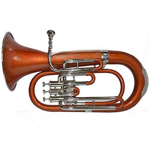 Bb Pitch Euphonium Copper Brass Color 3 Valve With Free Case Musical Instrument Gift