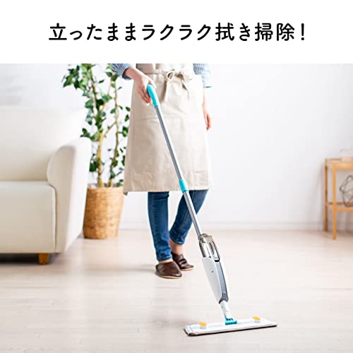 サンワダイレクト スプレーモップ 水拭き 中性洗剤対応 軽量800g 200-CD072