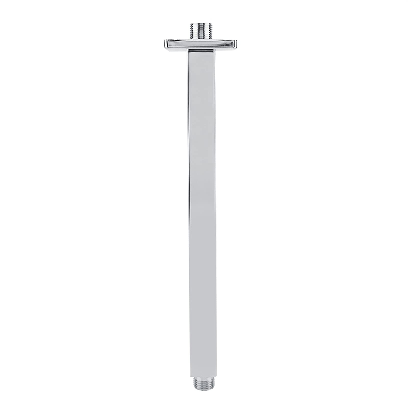 Garosa Braccio Doccia a Parete 40 cm in Acciaio Inox Quadrato | Supporto Doccia da Muro per Soffione a Soffitto | Accessorio Bagno Moderno con Prolunga Dritta